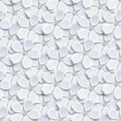 Vénilia Décor Gekkofix WHITE FLOWERS öntapadós tapéta 45 cm x 15 m (55805)