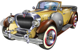 Dimex Vlies Fotótapéta - Colorful Retro Car - 375x250 cm (MS-5-2171)