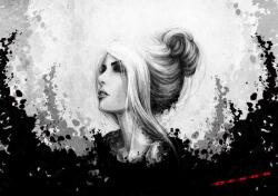 Consalnet Absztrakt női fej poszter, fotótapéta, Vlies (400 x 280 cm) (C1-20842VX8)