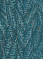 Erismann Kék/türkíz struktúrált trópusi leveles tapéta (Martinique 10391-19) (10391-19)