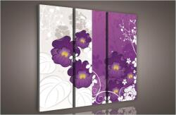 Consalnet Orchidea minta, 3 darabos vászonkép, 90x80 cm méretben (C5-942S6)