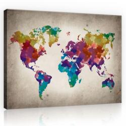 Consalnet Térkép, vászonkép, 70x50 cm méretben (C5-10009O7)