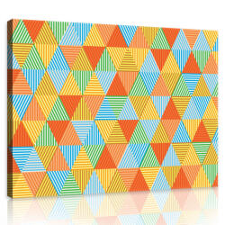 Consalnet Vászonkép, Háromszögek, 80x60 cm méretben (C5-10758O6)