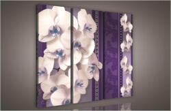 Consalnet Orchidea minta, 3 darabos vászonkép, 90x80 cm méretben (C5-837S6)
