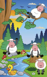 Dimex SHEEP IN FOREST fotótapéta, poszter, vlies alapanyag, 150x250 cm (MS-2-0341)