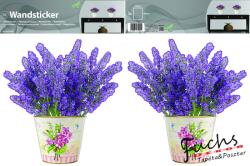 Consalnet Levendula kaspóban matrica falra, csempére, bútorra (SNC-362-WD)