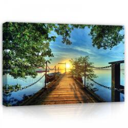 Consalnet Naplemente a stégről, vászonkép, 60x40 cm méretben (C5-21237O4)