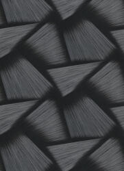 Erismann Fekete-ezüst egymásba fonódó háromszöges tapéta (Spotlight 10401-15) (10401-15)