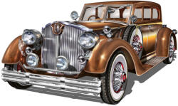 Dimex Vlies Fotótapéta - Retro Brown Car - 375x250 cm (MS-5-2192)