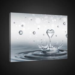 Consalnet Szív alakú vízcsepp, vászonkép, 60x40 cm méretben (C5-2529O4)