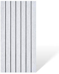 DMS Öntapadós PVC dekorpanel, 4db-os csomag, világos szürke lambéria minta, 30 x 60 cm (PSD-0015)