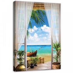 Consalnet Teraszról ilátás a Tengerre, vászonkép, 50x70 cm méretben (C5-11509O7)