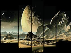 Consalnet Vászonkép, 5 darabos, Űrbolygó 170x100 cm méretben (C5-20267S4A)