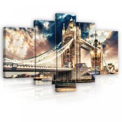 Consalnet Vászonkép, 5 darabos, Town Bridge 170x100 cm méretben (C5-20941S4A)