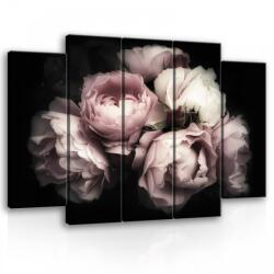 Consalnet Vászonkép, 5 darabos Rózsák 150x100 cm méretben (C5-13299S12)