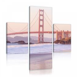 Consalnet Vászonkép 3 darabos, Golden Gate Híd 130x80 cm méretben (C5-10895S16)