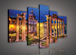 Consalnet Vászonkép, 5 darabos, Templom romok 170x100 cm méretben (C5-625S4A)