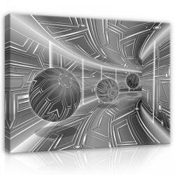 Consalnet Vászonkép, Fekete-fehér Alagút, 100x75 cm méretben (C5-10079O1)