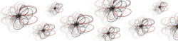 Dimex RED-BLACK FLOWERS öntapadós konyhai poszter, 260x60 cm (KI-260-098)
