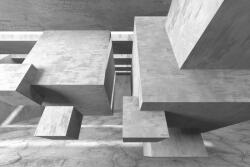 Dimex Vlies Fotótapéta - Dark Concrete Wall - 375x250 cm (MS-5-2593)