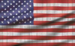 Consalnet Amerikai zászló poszter, fotótapéta (104 x 70, 5 cm) (C1-1108VEM)