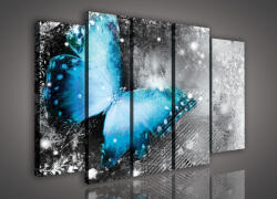 Consalnet Vászonkép, 5 darabos Pillangó 150x100 cm méretben (C5-218S12)