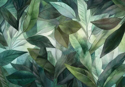 Consalnet Zöld levelek takarása poszter, fotótapéta, Vlies (250 x 175 cm) (C1-15605VX5)