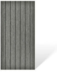 DMS Öntapadós PVC dekorpanel, 4db-os csomag, sötét szürke lambéria minta, 30 x 60 cm (PSD-0016)