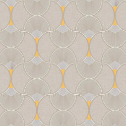 Sintra Barnásszürke Art Deco mintás tapéta ( Evora 459317 ) (459317)