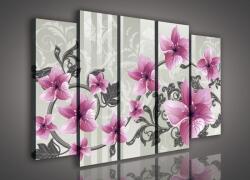 Consalnet Vászonkép, 5 darabos Liliom minta 150x100 cm méretben (C5-951S12)