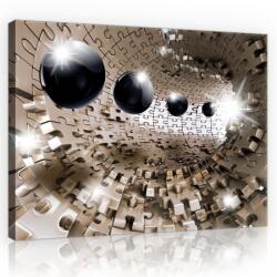 Consalnet Puzzle alagút golyókkal, vászonkép, 60x40 cm méretben (C5-10233O4)