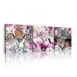Consalnet Vászonkép 3 darabos, Állatok, 3 db 25x25 cm méret (C5-2709S13)