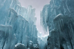 Dimex Vlies Fotótapéta - Frozen ice wall - 375x250 cm (MS-5-3084)