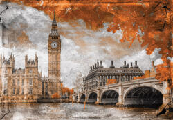 Sverus Fotótapéta London Westminster in Grunge Style, 400 x 260 cm (SV-21448858-MOD1WM-400X260CM)