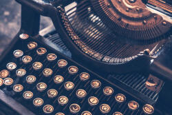 Dimex Vlies Fotótapéta - Vintage Typewriter Machine - 375x250 cm (MS-5-2160)
