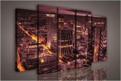 Consalnet Vászonkép, 5 darabos Városkép 150x100 cm méretben (C5-1088S12)
