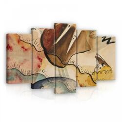 Consalnet Vászonkép 5 darabos, Absztrakt minta kavalkád 100x60 cm méretben (C5-12198S17)