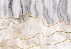 Consalnet Szürke és drapp márvány mintás poszter, fotótapéta, Vlies (104 x 70, 5 cm) (C1-15304VEM)