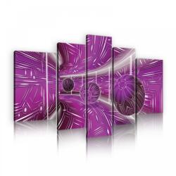 Consalnet Vászonkép, 5 darabos, Lila alagút golyókkal 170x100 cm méretben (C5-10078S4A)