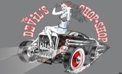 Consalnet Spooky Hot Road poszter, fotótapéta, Vlies (104 x 70, 5 cm) (C1-1352VEM)