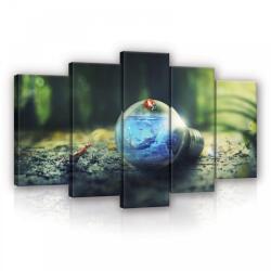 Consalnet Vászonkép 5 darabos, Izzóban a vizivilág 100x60 cm méretben (C5-13167S17)