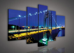 Consalnet Vászonkép, 5 darabos, Híd 170x100 cm méretben (C5-609S4A)
