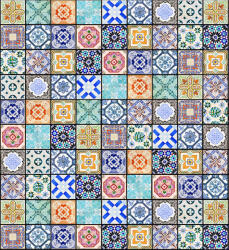 Dimex VINTAGE TILES fotótapéta, poszter, vlies alapanyag, 225x250 cm (MS-3-0276)