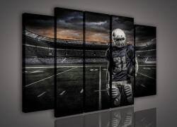 Consalnet Vászonkép, 5 darabos Rugby játékos a pályán 150x100 cm méretben (C5-20122S12)
