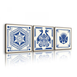 Consalnet Vászonkép 3 darabos, Absztrakt minták, 3 db 25x25 cm méret (C5-11117S13)