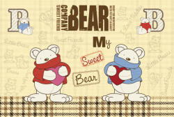 Dimex TEDDY BEAR fotótapéta, poszter, vlies alapanyag, 375x250 cm (MS-5-0348)