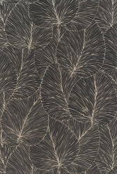 Rasch Fekete levél mintás tapéta (456608) (456608) - tapetaposzter