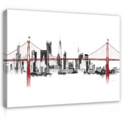 Consalnet Vászonkép, Golden Gate híd, 80x60 cm méretben (C5-14355O6)