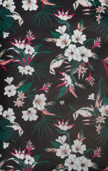Lutece Fekete alapon virág mintás tapéta (11201909) (11201909)