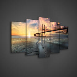 Consalnet Vászonkép 5 darabos, Híd 100x60 cm méretben (C5-2312S17)